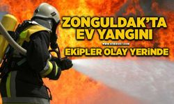 Zonguldak'ta büyük ev yangını