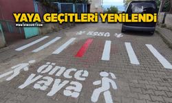 Yaya geçitleri güvenlik için yenilendi