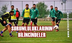 Teknik heyet ve futbolcular sorumluluklarının bilincinde!