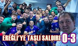 Ereğli'ye taşlı saldırı: Çankırı yenilgiyi hazmedemedi!