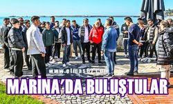 Teknik heyet ve futbolcular Marina’da buluştu