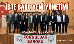 Zonguldak Barosu'nda yeni yönetim göreve başladı