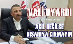 Vali'den uyarı: Acil değilse dışarı çıkmayın araç kullanmayın!