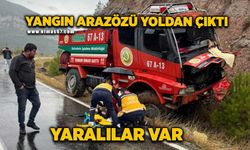 Yangın arazözü yoldan çıktı : 3 yaralı