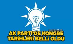 AK Parti’de kongre tarihleri belirlendi