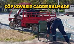 Çöp kovasız ana caddeler kalmadı!