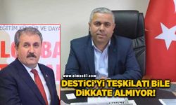 Mustafa Destici'yi teşkilatı bile dikkate almıyor!