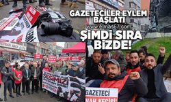 Gazeteciler oturma eylemi başlattı!