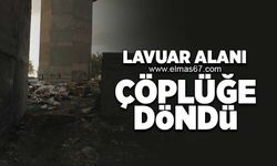 Lavuar alanı çöplüğe döndü!