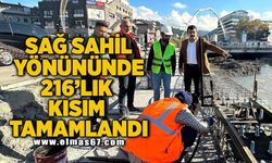 MİLLETVEKİLİ AVCI: SAĞ SAHİL YÖNÜNÜNDE 216’LİK KISIM TAMAMLANDI