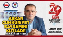 Aşkar, Cumhuriyet bayramını kutladı!