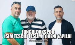 Zonguldakspor isim tescil teslim töreni yapıldı!