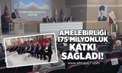 Amelebirliği 175 milyonluk katkı sağladı !