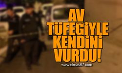 Av tüfeği ile kendini vurdu!