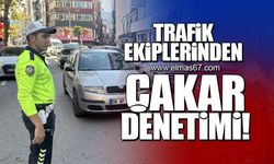 Trafik ekiplerinden çakar denetimi!