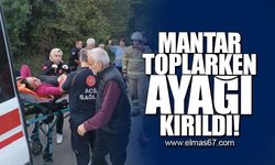 Mantar toplarken ayağı kırıldı!