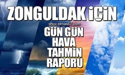 Zonguldak için gün gün hava tahmin raporu!