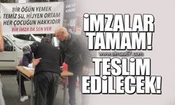 İmzalar tamam... Teslim edilecek!