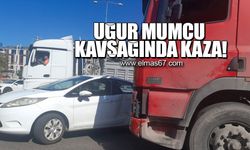 Uğur Mumcu kavşağında kaza!