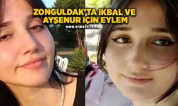 Zonguldak’ta İkbal Uzuner ve Ayşenur Halil için eylem