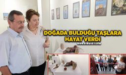 Doğada bulduğu taşlara hayat verdi