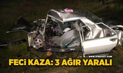 Hafif ticari araç otomobile çarptı: 3 ağır yaralı