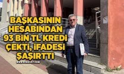 İnternet üzerinden başkasının hesabından 93 bin TL kredi çeken sanığın ifadesi şaşırttı