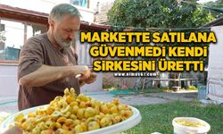 Markette satılana güvenmedi kendi sirkesini üretti