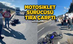 Motosiklet sürücüsü dönüş yapmak isterken tır çarptı