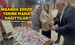 Nişanda şeker yerine mama dağıttılar