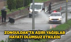 Zonguldak'ta aşırı yağışlar hayatı olumsuz etkiledi