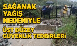 Sağanak yağış nedeniyle üst düzey güvenlik tedbirleri