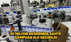 Piyasa değeri 30 milyon TL olan sahte şampuan ele geçirildi