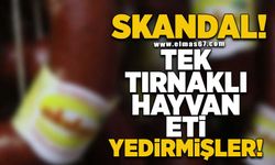 Skandal olay! Tek tırnaklı hayvan eti yedirmişler!