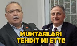 Saffet Bozkurt'tan muhtarlara tehdit iddiası!