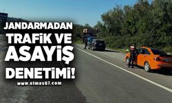 Jandarma ekiplerinden Trafik ve Asayiş Denetimi