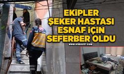 Ekipler şeker hastası esnaf için seferber oldu