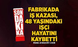 Fabrikada iş kazası, 48 yaşındaki işçi hayatını kaybetti