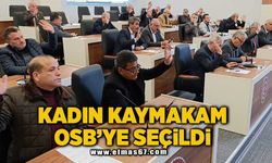 Kadın Kaymakam OSB'ye seçildi!