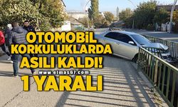 Otomobil su kanalı korkuluklarına çarptı: 1 yaralı