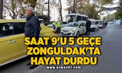 Saat 9'u 5 geçe Zonguldak'ta hayat durdu! Saygı ve özlemle