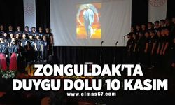 ZONGULDAK'TA DUYGU DOLU 10 KASIM