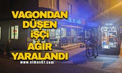 Vagondan düşen işçi ağır yaralandı!