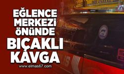 Eğlence merkezi önünde bıçaklı kavga!