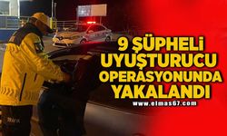 9 şüpheli uyuşturucu operasyonunda yakalandı