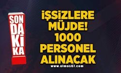 İşsizlere müjde! 1000 personel alınacak!