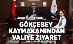 Gökçebey kaymakamından Valiye ziyaret!