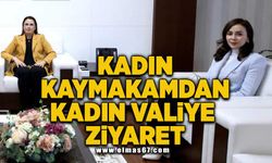 Kadın kaymakamdan, kadın valiye ziyaret