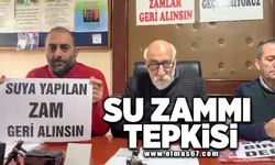 "Su zammı tepkisi"