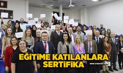 Yenidoğan canlandırma eğitimine katılanlara sertifika